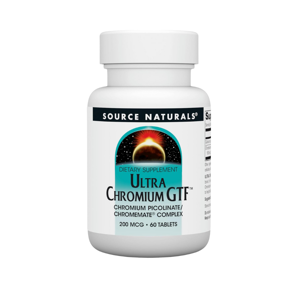 Source Naturals, Ultra Chromium GTF, Dietary Supplement, 60 tablets