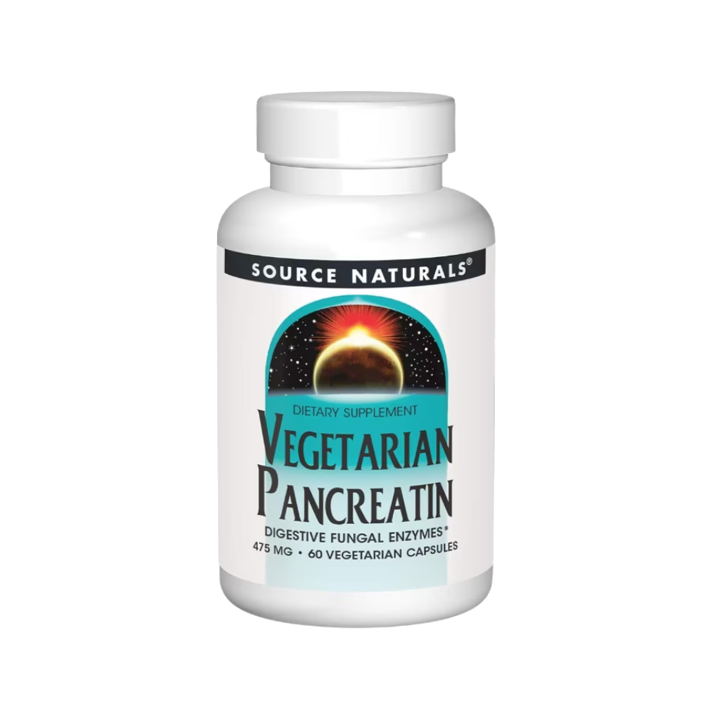 Source Naturals, Vegeratian Pancreatin, 475mg, 60 Vegetarian Capsules