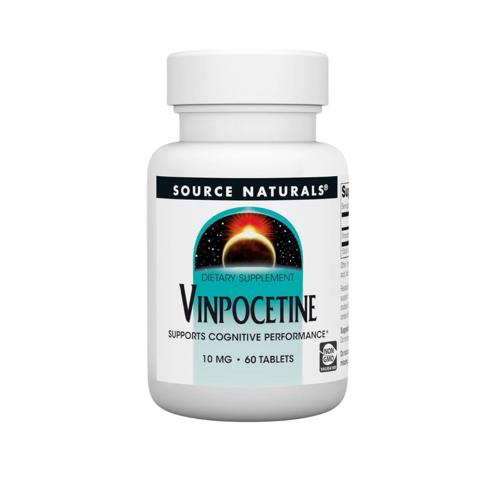 Source Naturals, Vinpocetine Tablets, Supports Cognitive Performance, 10 mg - 60 Tablets