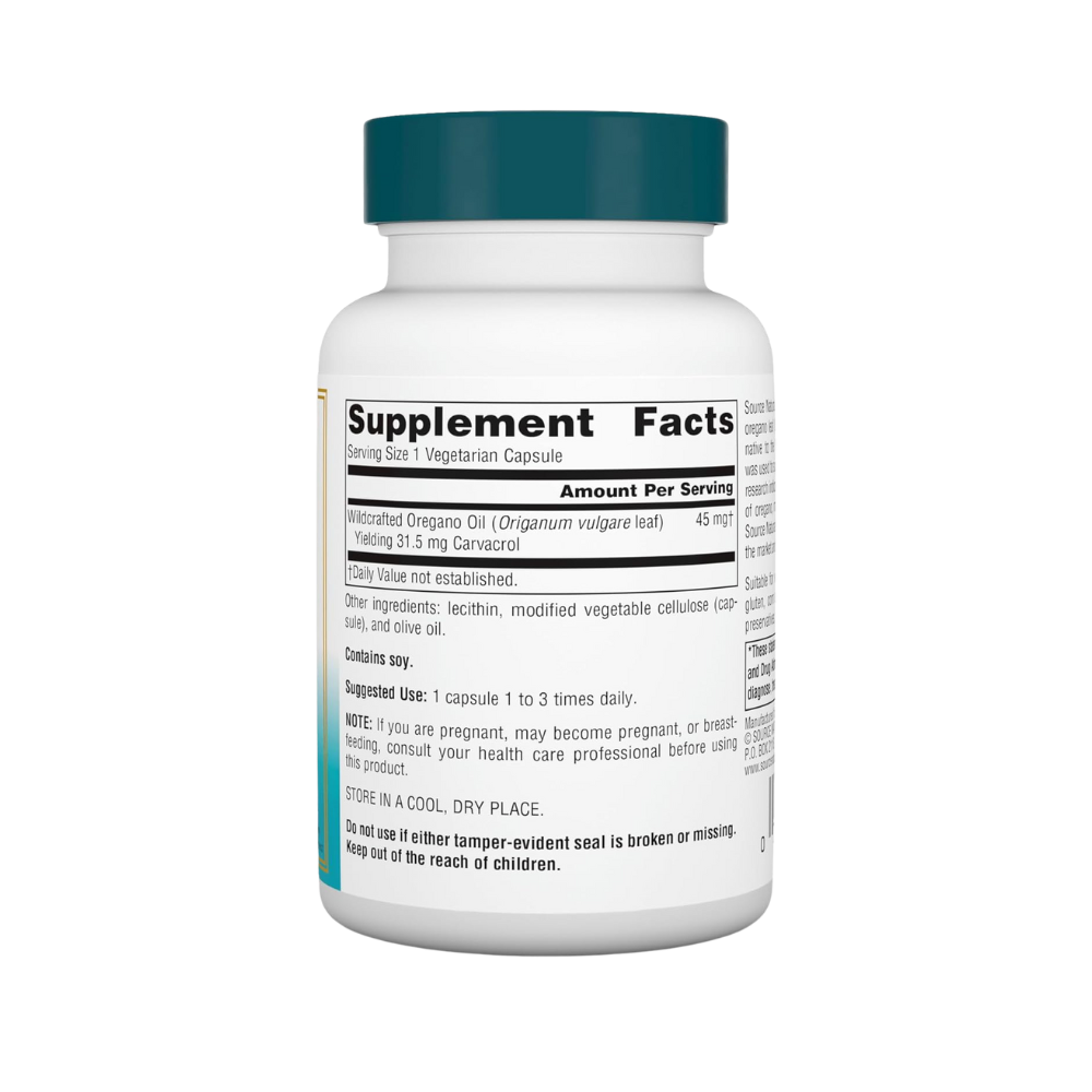 Source Naturals, Wellness Oil of Oregano, 60 Vegan Capsules