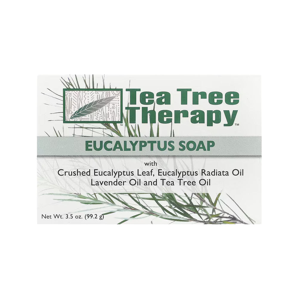 Tea Tree Therapy, Vegetable Base Bar Soap with Eucalyptus , 1 Bar, 3.5 oz (99.2g)