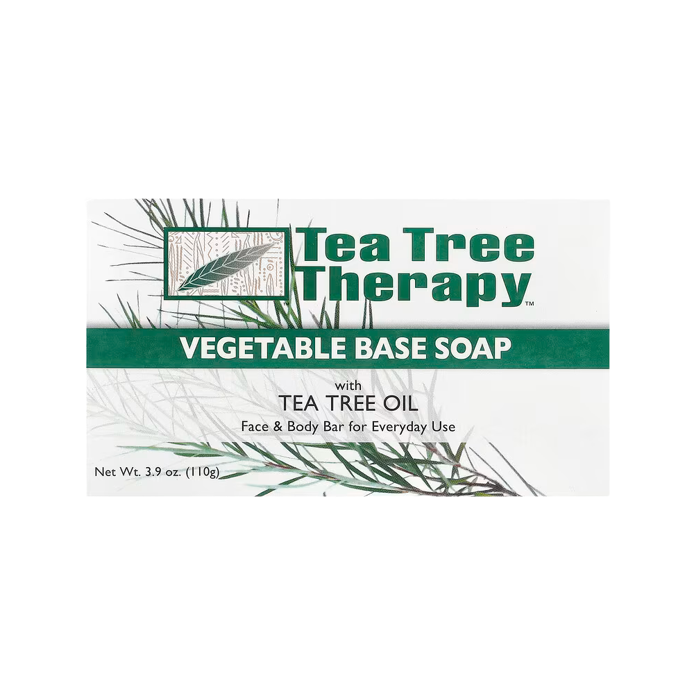 Tea Tree Therapy, Vegetable Base Bar Soap with Tea Tree Oil, 1 Bar, 3.9 oz (110g)