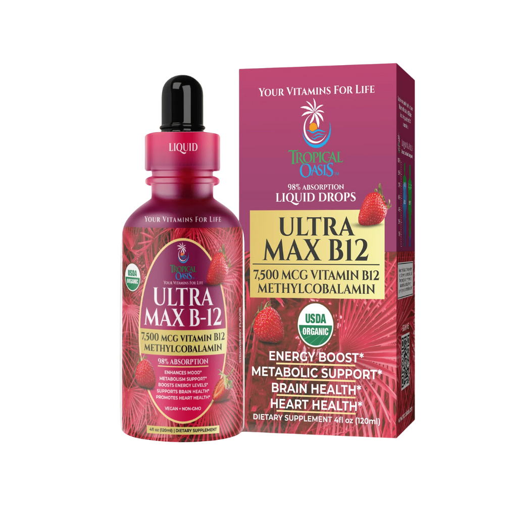 Tropical Oasis, Ultra Max B12 (7,500mcg), 4oz