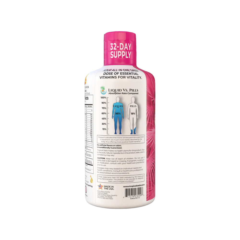 Tropical Oasis, Women’s M Premium Multi- Vitamin, 32 oz (960mL)