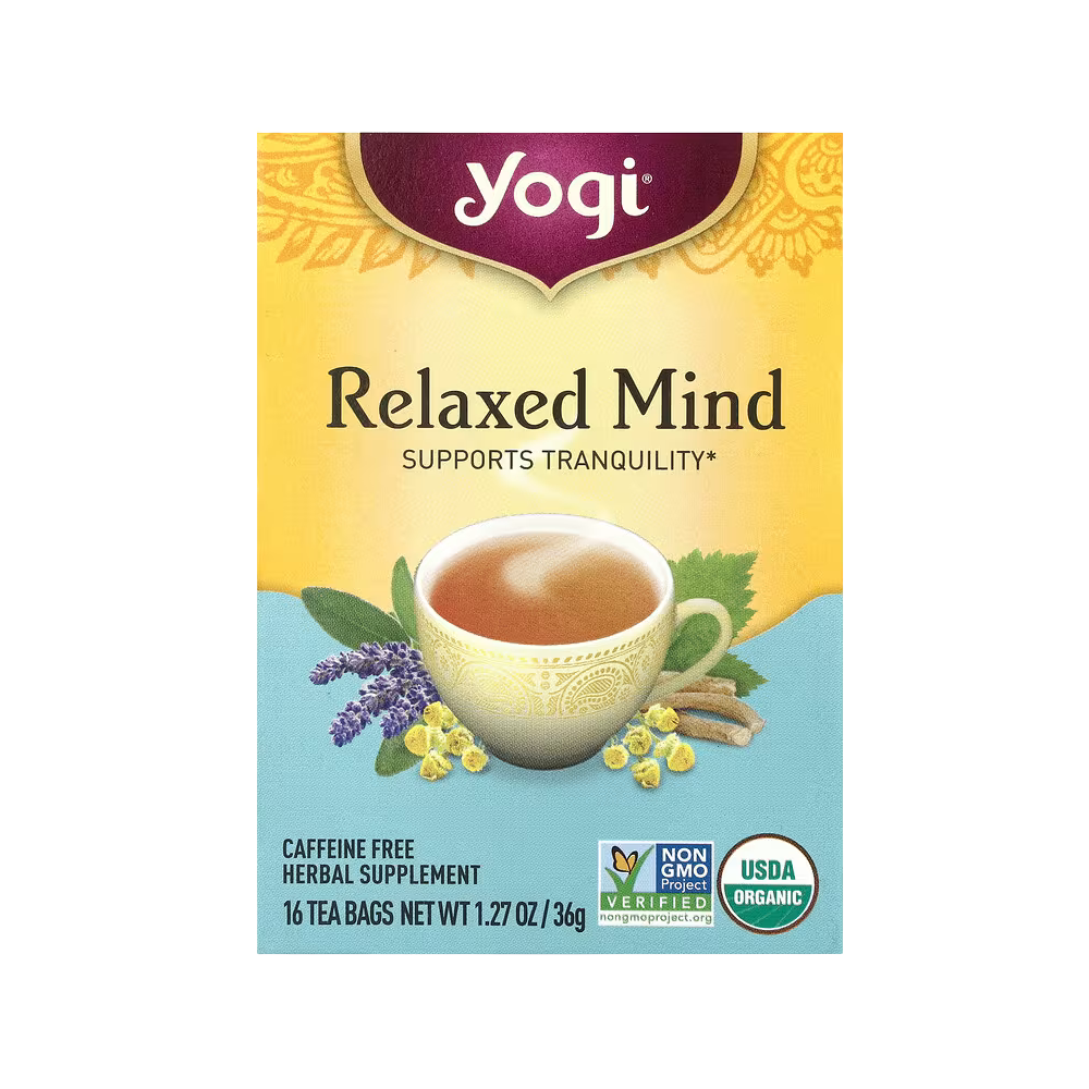 Yogi Tea, Relaxed Mind, Caffeine Free, 16 Tea Bags, 1.27 oz (36 g)
