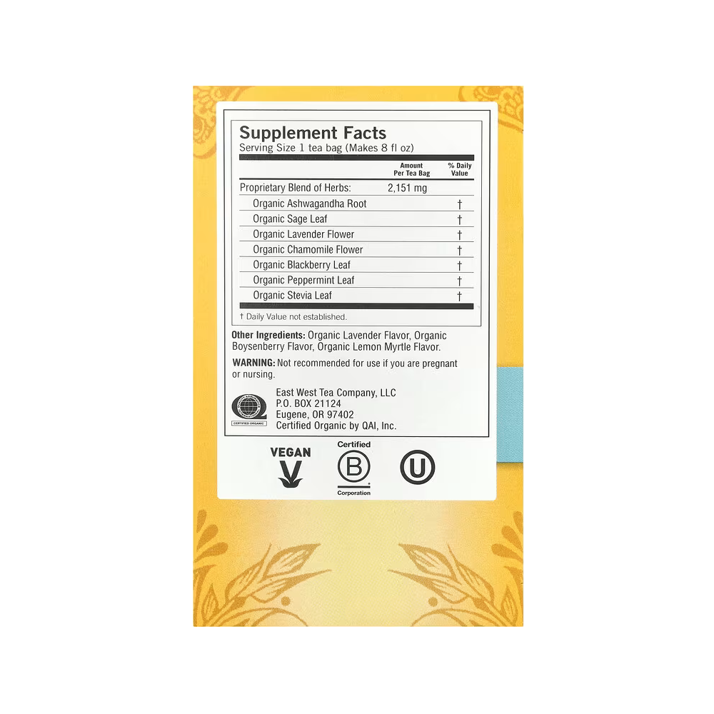 Yogi Tea, Relaxed Mind, Caffeine Free, 16 Tea Bags, 1.27 oz (36 g)