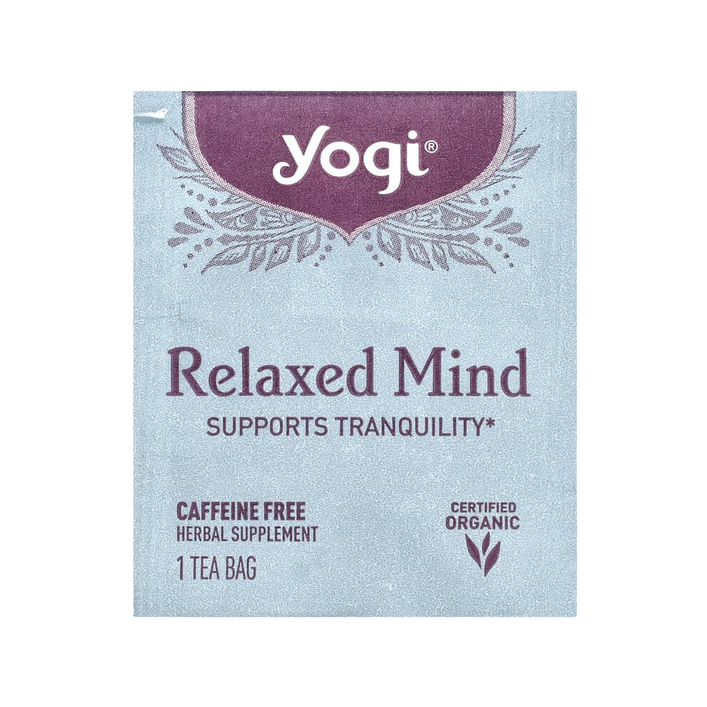 Yogi Tea, Relaxed Mind, Caffeine Free, 16 Tea Bags, 1.27 oz (36 g)